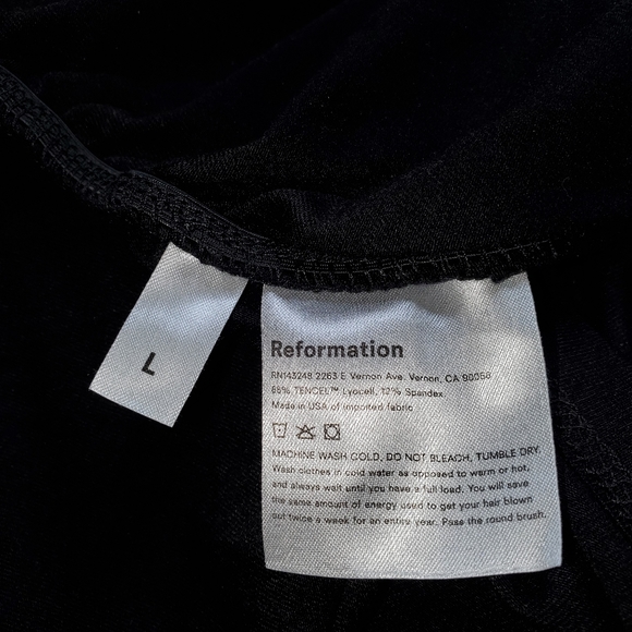 Reformation Sabine Ruched Minidress Size L NWT - Picture 10 of 11